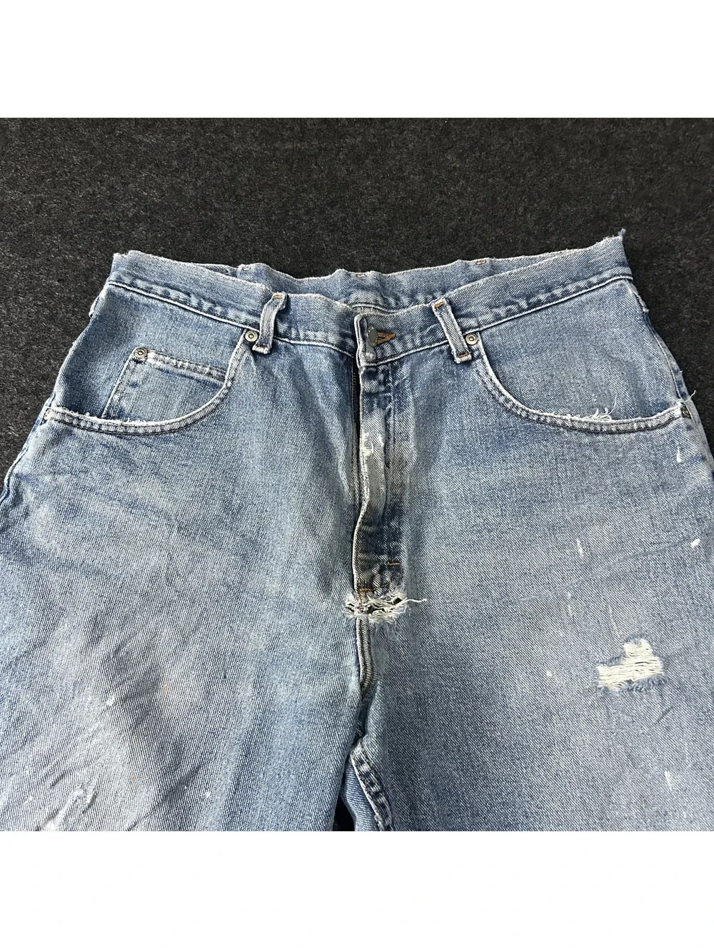 Vintage Wrangler Silver Edition Cutoff Denim Jean Shorts Light Wash Size 34